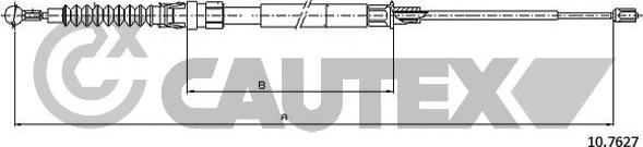 Cautex 763050 - Трос, гальмівна система avtolavka.club