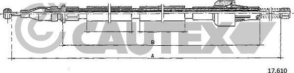 Cautex 763192 - Трос, гальмівна система avtolavka.club