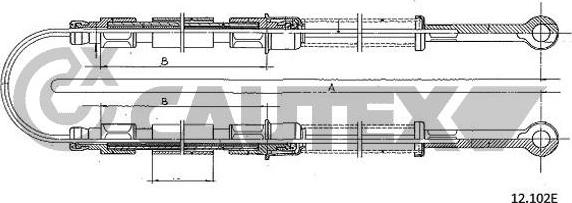 Cautex 762575 - Трос, гальмівна система avtolavka.club