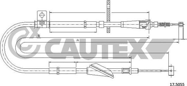Cautex 762668 - Трос, гальмівна система avtolavka.club