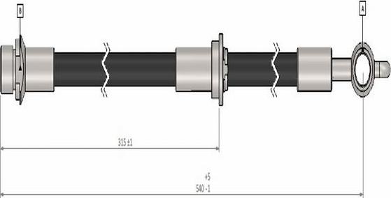 CAVO C900 453A - Гальмівний шланг avtolavka.club