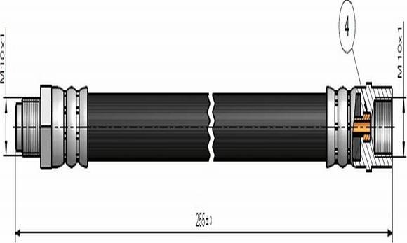 CAVO C900 676A - Гальмівний шланг avtolavka.club