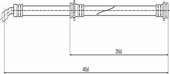 CAVO C800 748A - Гальмівний шланг avtolavka.club