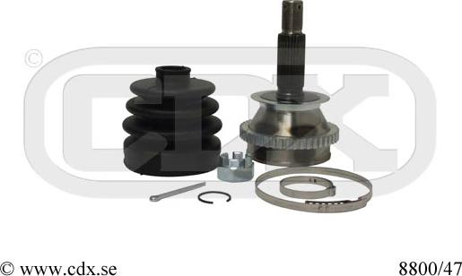 CDX 8800/47 - Шарнірний комплект, ШРУС, приводний вал avtolavka.club