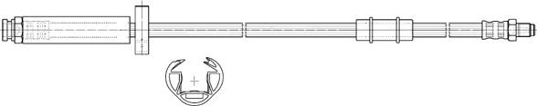 CEF 517055 - Гальмівний шланг avtolavka.club