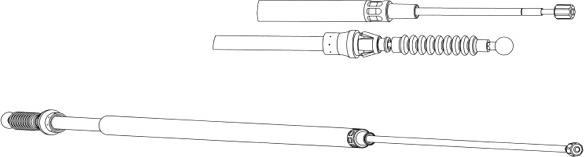CEF AU02167 - Трос, гальмівна система avtolavka.club