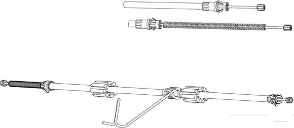 CEF FO02223 - Трос, гальмівна система avtolavka.club