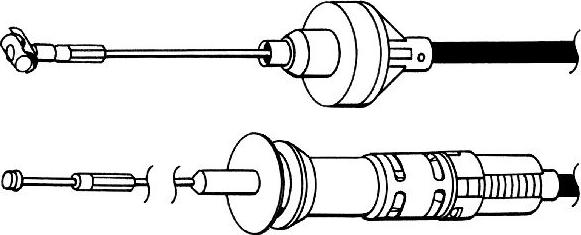 CEF VW01159 - Трос, управління зчепленням avtolavka.club