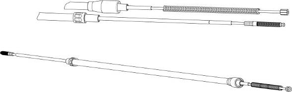 CEF VW02172 - Трос, гальмівна система avtolavka.club