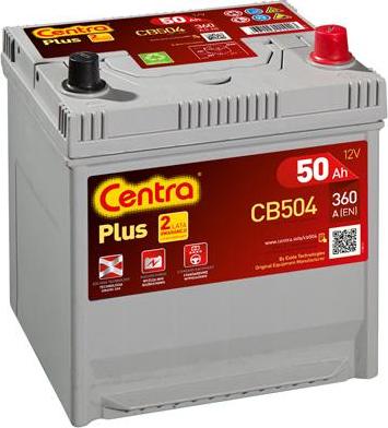 CENTRA CB504 - Стартерна акумуляторна батарея, АКБ avtolavka.club