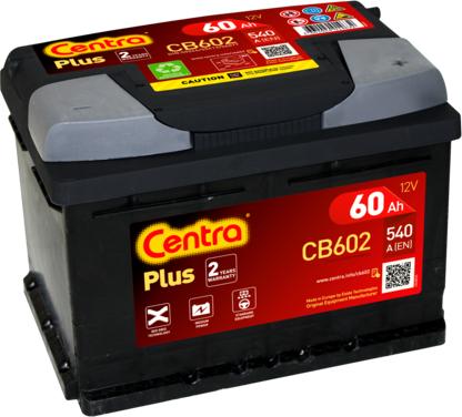 CENTRA CB602 - Стартерна акумуляторна батарея, АКБ avtolavka.club