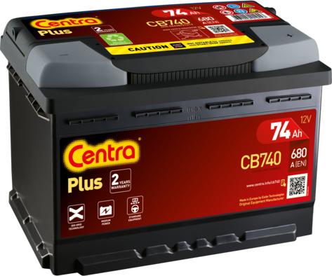 CENTRA CB740 - Стартерна акумуляторна батарея, АКБ avtolavka.club