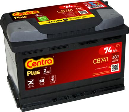 CENTRA CB741 - Стартерна акумуляторна батарея, АКБ avtolavka.club