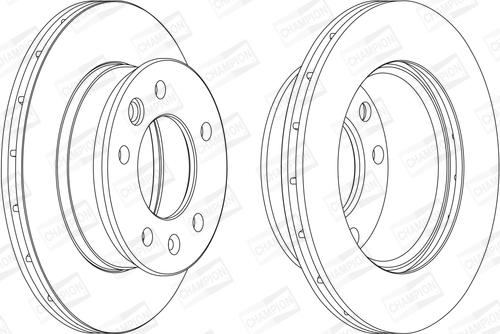 Champion 569122CH - Гальмівний диск avtolavka.club