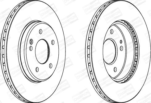 Champion 561697CH - Гальмівний диск avtolavka.club