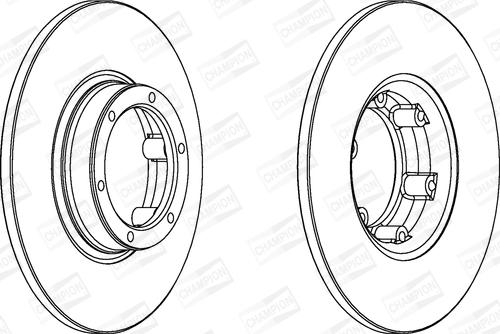 Champion 561043CH - Гальмівний диск avtolavka.club