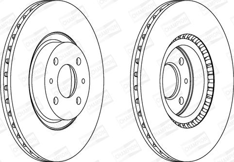 Champion 561387CH - Гальмівний диск avtolavka.club