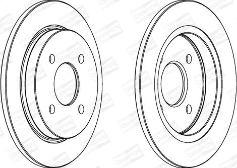 Champion 561375CH - Гальмівний диск avtolavka.club