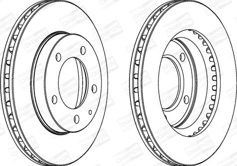 Champion 561716CH - Гальмівний диск avtolavka.club