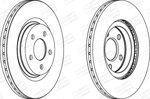 Champion 562524CH - Гальмівний диск avtolavka.club
