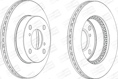 Champion 562674CH - Гальмівний диск avtolavka.club