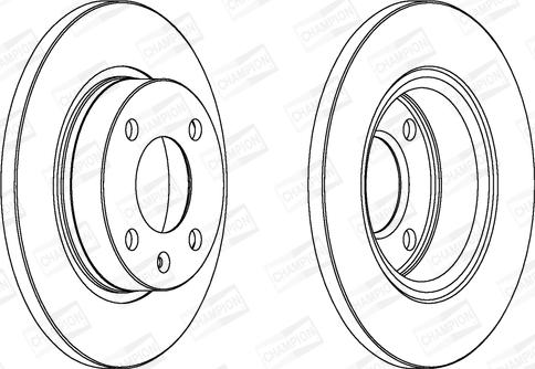 Champion 562073CH - Гальмівний диск avtolavka.club