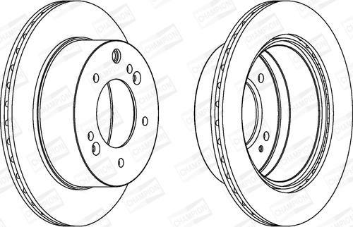 Champion 562895CH-1 - Гальмівний диск avtolavka.club