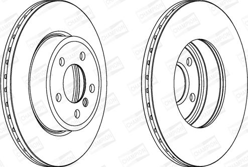 Champion 562350CH - Гальмівний диск avtolavka.club