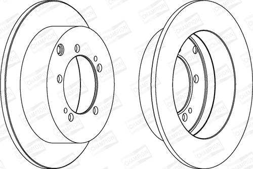 Champion 562781CH - Гальмівний диск avtolavka.club