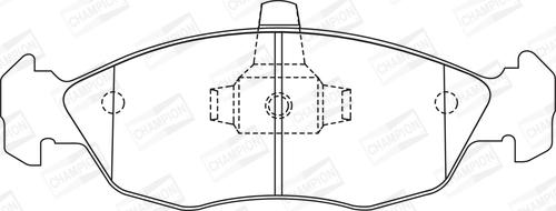 Champion 571902CH - Гальмівні колодки, дискові гальма avtolavka.club