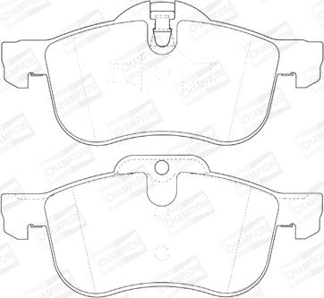 Champion 571980CH - Гальмівні колодки, дискові гальма avtolavka.club