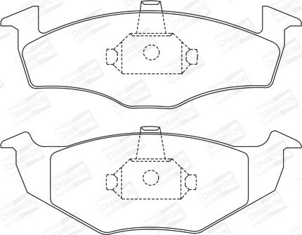 Champion 571923CH - Гальмівні колодки, дискові гальма avtolavka.club