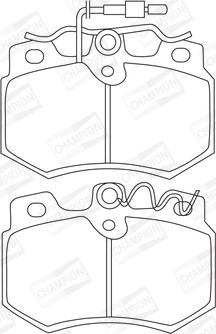 Champion 571320CH - Гальмівні колодки, дискові гальма avtolavka.club