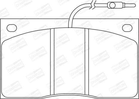 Champion 571321CH - Гальмівні колодки, дискові гальма avtolavka.club