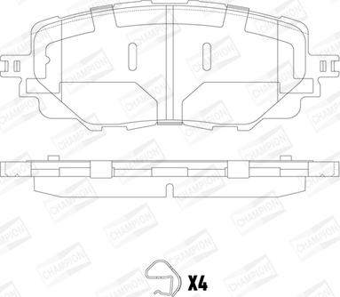 Champion 573677CH - Гальмівні колодки, дискові гальма avtolavka.club