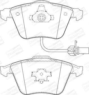 Champion 573196CH - Гальмівні колодки, дискові гальма avtolavka.club