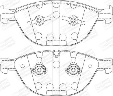 Champion 573150CH - Гальмівні колодки, дискові гальма avtolavka.club