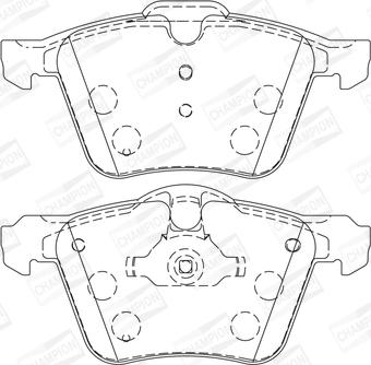 Champion 573179CH - Гальмівні колодки, дискові гальма avtolavka.club