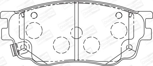 Champion 572489CH - Гальмівні колодки, дискові гальма avtolavka.club