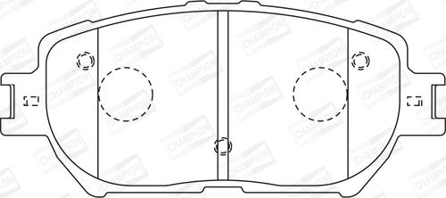 Champion 572553CH - Гальмівні колодки, дискові гальма avtolavka.club