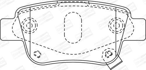 Champion 572516CH - Гальмівні колодки, дискові гальма avtolavka.club