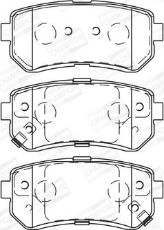 Champion 572604CH - Гальмівні колодки, дискові гальма avtolavka.club