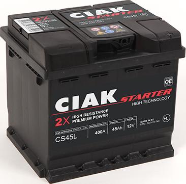 CIAKStarter CS45L - Стартерна акумуляторна батарея, АКБ avtolavka.club