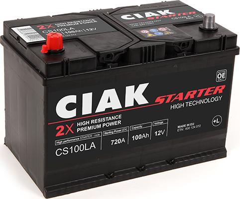 CIAKStarter CS100LA - Стартерна акумуляторна батарея, АКБ avtolavka.club