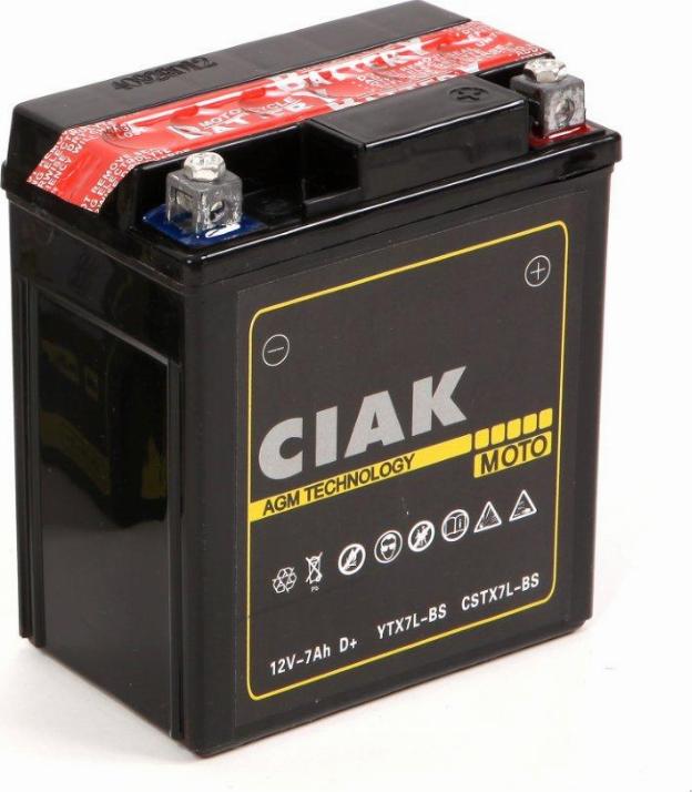 CIAKStarter CSTX7L-BS - Стартерна акумуляторна батарея, АКБ avtolavka.club