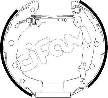 Cifam 151-485 - Комплект гальм, барабанний механізм avtolavka.club