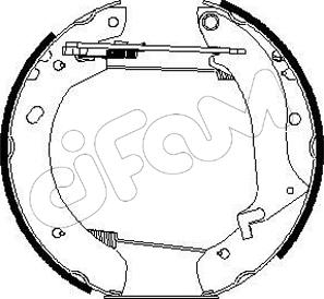 Cifam 151-195 - Комплект гальм, барабанний механізм avtolavka.club