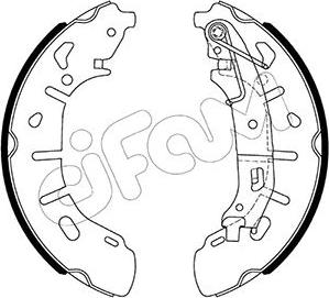 Cifam 153-487 - Комплект гальм, барабанний механізм avtolavka.club