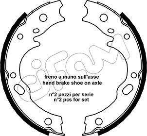 Cifam 153-571 - Комплект гальм, ручник, парковка avtolavka.club