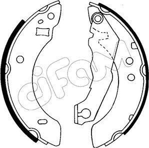 Cifam 153-113 - Комплект гальм, барабанний механізм avtolavka.club